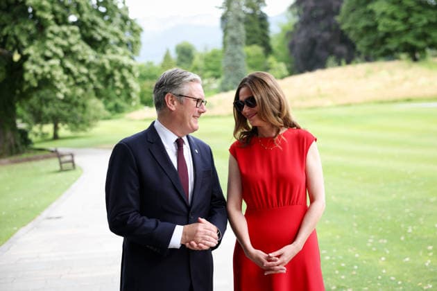 Prime Minister Keir Starmer attends G7 Leaders Summit in Evian 16 06 2026. Evian, France. Prime Minister Keir Starmer tete-a-tete with Volodymyr Zelenskyy, President of Ukraine during day two of the G7 Leaders Summit with his wife Victoria, hosted by French President Emmanuel Macron in Evian., Credit:Ben Perry B66 Avalon France, Greater London, Evian, 10 Downing Street  Copyright: xBenxPerryx xB66x xAvalonx 1110576726