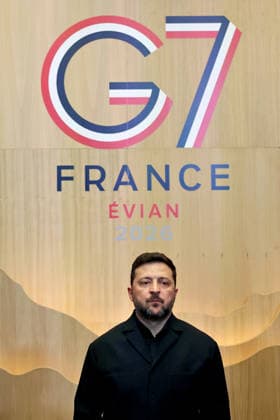 June 16, 2026, Evian, Haute-Savoie, France: Volodymyr Zelensky, President of Ukraine, during the Summit of Heads of State and Government. Evian, France, June 16, 2026 Evian France  - ZUMAa289 20260616_zia_a289_098 Copyright: xPierrexTeyssotx
