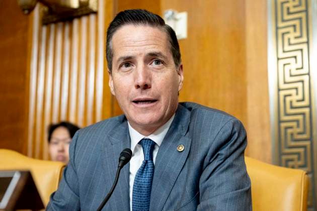 June 16, 2026, Washington, District Of Columbia, USA: U.S. Senator BERNIE MORENO (R-OH) speaking at a hearing of the Senate Budget committee at the U.S. Capitol in Washington, D.C. Washington USA - ZUMAb161 20260616_aap_b161_017 Copyright: xMichaelxBrochsteinx