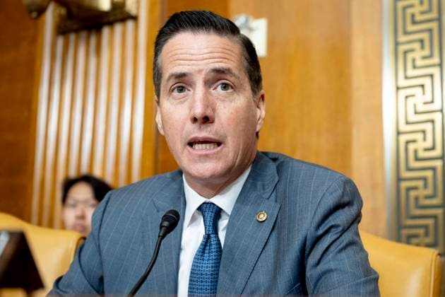 June 16, 2026, Washington, District Of Columbia, USA: U.S. Senator BERNIE MORENO (R-OH) speaking at a hearing of the Senate Budget committee at the U.S. Capitol in Washington, D.C. Washington USA  - ZUMAb161 20260616_aap_b161_029 Copyright: xMichaelxBrochsteinx
