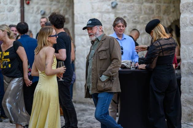 Croatia, Dubrovnik, Slano, 160626. The Slano Film Days festival opened, and on that occasion a Meeting with Guests and a grand opening were organized in the unique ambiance of the Prince s Palace. In the photo: Liam Cunningham. Photo: Tonci Plazibat CROPIX Dubrovnik Croatia Copyright: xxToncixPlazibatx slano_film03-160626