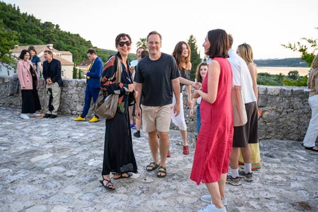 Croatia, Dubrovnik, Slano, 160626. The Slano Film Days festival opened, and on that occasion a Meeting with Guests and a grand opening were organized in the unique ambiance of the Prince s Palace. In the photo: Maggie Gyllenhaal i Peter Sarsgaard. Photo: Tonci Plazibat CROPIX Dubrovnik Croatia Copyright: xxToncixPlazibatx slano_film31-160626