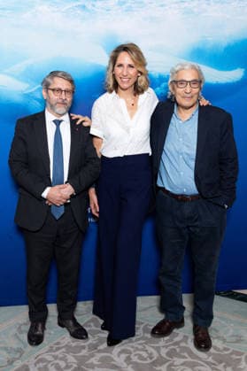 Maud Fontenoy Foundation s Ocean Gala Haim Korsia, grand-rabbin de France, Maud Fontenoy, Boualem Sansal attends Maud Fontenoy Foundation s Ocean Gala at Le Meurice on June 16, 2026 in Paris, France. Photo by Nasser Berzane ABACAPRESS.COM Paris France  Copyright: xBerzanexNasser ABACAx