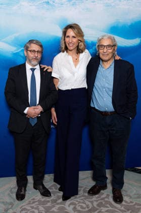 Maud Fontenoy Foundation s Ocean Gala Haim Korsia, grand-rabbin de France, Maud Fontenoy, Boualem Sansal attends Maud Fontenoy Foundation s Ocean Gala at Le Meurice on June 16, 2026 in Paris, France. Photo by Nasser Berzane ABACAPRESS.COM Paris France  Copyright: xBerzanexNasser ABACAx