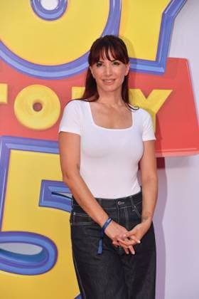IPA85769516 - Rome, Teatro Sistina: Preview of the movie Toy Story 5. Pictured: Andrea Delogu  Copyright: xVincenzoxLandix xVincenzoxLandix 85769516