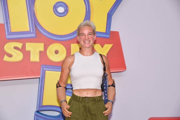 IPA85769688 - Rome, Teatro Sistina: Preview of the movie Toy Story 5. Pictured: Bebe Vio  Copyright: xVincenzoxLandix xVincenzoxLandix 85769688