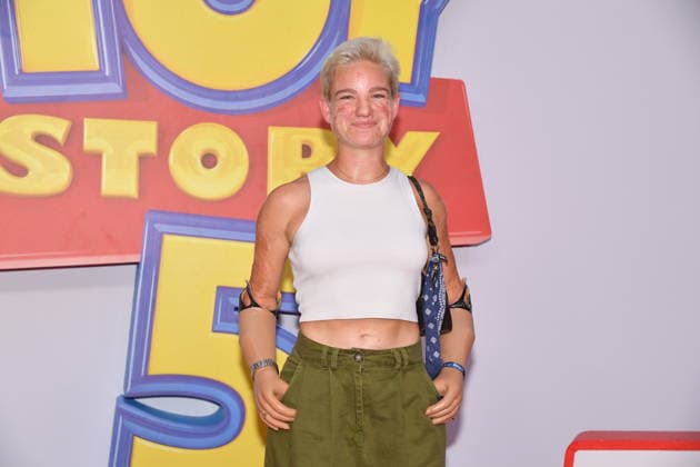IPA85769691 - Rome, Teatro Sistina: Preview of the movie Toy Story 5. Pictured: Bebe Vio  Copyright: xVincenzoxLandix xVincenzoxLandix 85769691
