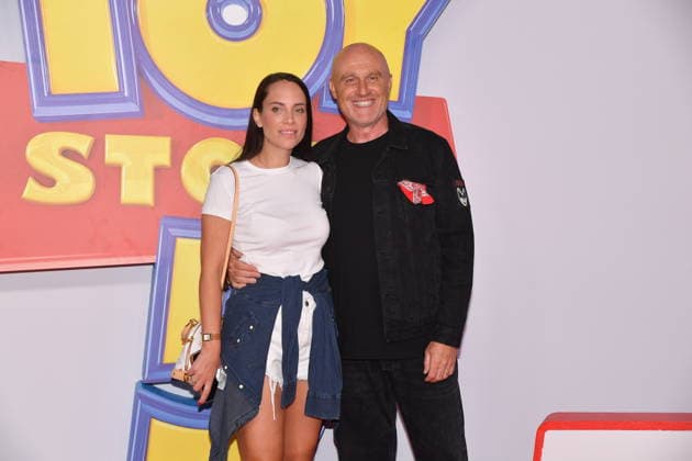 IPA85769745 - Rome, Teatro Sistina: Preview of the movie Toy Story 5. Pictured: Rudy Zerbi with his wife, Grace  Copyright: xVincenzoxLandix xVincenzoxLandix 85769745
