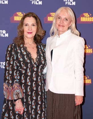 Barbara Broccoli and Fiona Evans attends the Into Film Awards 2026 at Odeon Luxe Leicester Square in London, England. UK. Tuesday 16th June 2026. Copyright: xJamesxWarrenx ae7n1533