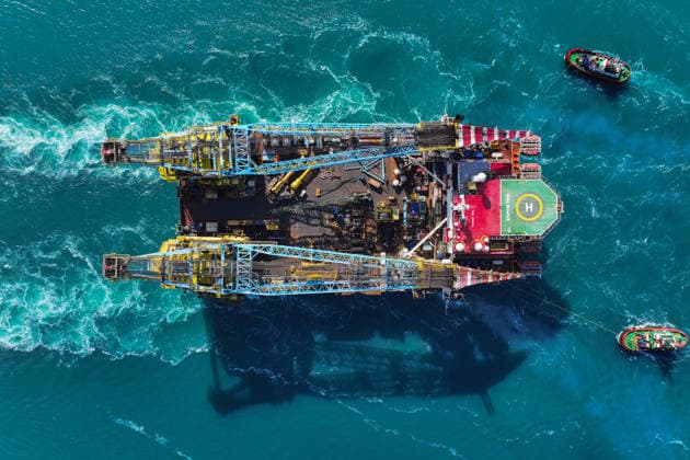 World s 3rd-largest semi-submersible crane vessel transits Bosphorus Strait ISTANBUL, TURKIYE - JUNE 17: An aerial view of the Saipem 7000, the world s third-largest semi-submersible crane vessel used in natural gas pipeline construction, transits the Bosphorus Strait during its voyage from Libya to Romania in Istanbul, Turkiye, on June 17, 2026. Cemal Yurttas Anadolu Istanbul Turkey. Editorial use only. Please get in touch for any other usage.  Copyright: x2026xAnadoluxCemalxYurttasx