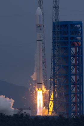 WENCHANG, CHINA - JUNE 17: A Long March-12 rocket, carrying the 22nd group of low-orbit internet satellites lifts off from the Hainan commercial spacecraft launch site on June 17, 2026 in Wenchang, Hainan Province of China. The rocket lifted off at 10:44 am (Beijing Time) and successfully placed the payload, the 22nd group of low-orbit internet satellites, into the preset orbit.  Copyright: xChinaxNewsxServicex 111648747601