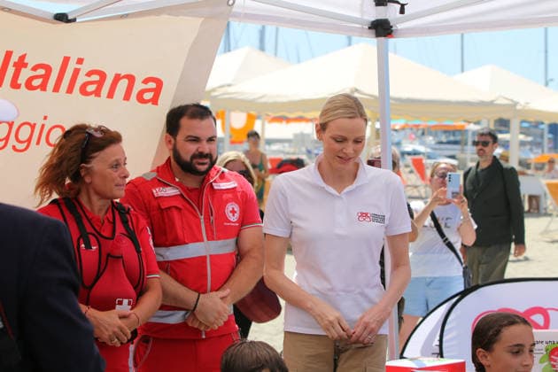 IPA85782971 - Viareggio event hosted by the Princess Charlene of Monaco Foundation. Pictured: Princess Charlene of Monaco  Copyright: xIacopoxGianninix xx 85782971