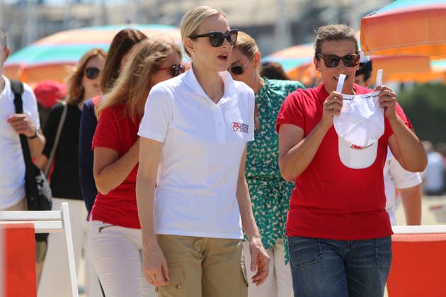 IPA85783041 - Viareggio event hosted by the Charlene of Monaco Foundation. Pictured: Princess Charlene of Monaco  Copyright: xIacopoxGianninix xx 85783041