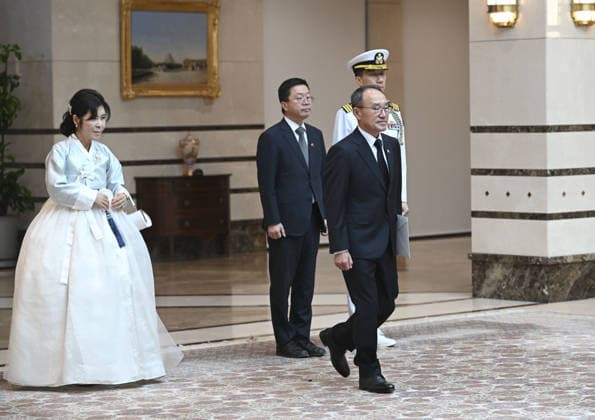 Turkish President Recep Tayyip Erdogan ANKARA, TURKIYE - JUNE 17: South Korean Ambassador Sukjong Boo presents his letter of credence to Turkish President Recep Tayyip Erdogan at the Presidential Complex in Ankara, Turkiye on June 17, 2026. Utku Ucrak Anadolu Ankara Turkey. Editorial use only. Please get in touch for any other usage.  Copyright: x2026xAnadoluxUtkuxUcrakx