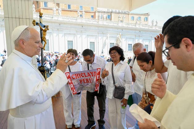 ITALY - POPE LEO XIV DURING THE WEEKLY GENERAL AUDIENCE AT ST PETER S SQUARE IN THE VATICAN- 2026 6 17 Italy, Rome, Vatican, 2026 6 17 Pope Leo XIV during the weekly general audience at St Peter s Square in the Vatican EDITORIAL USE ONLY - NO BOOKS Copyright: xVATICANxMEDIAx