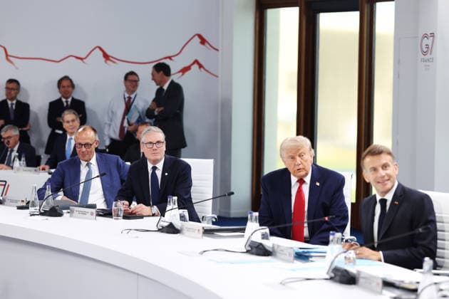 Prime Minister Keir Starmer attends G7 Leaders Summit in Evian 17 06 2026. Evian, France. Prime Minister Keir Starmer during the ˜Reviving a balanced, shared and sustainable economic growth for all™ working session as he attends day three of the G7 Leaders Summit with his wife Victoria, hosted by French President Emmanuel Macron in Evian., Credit:Ben Perry B66 Avalon France, Greater London, Evian, 10 Downing Street  Copyright: xBenxPerryx xB66x xAvalonx 1110745926
