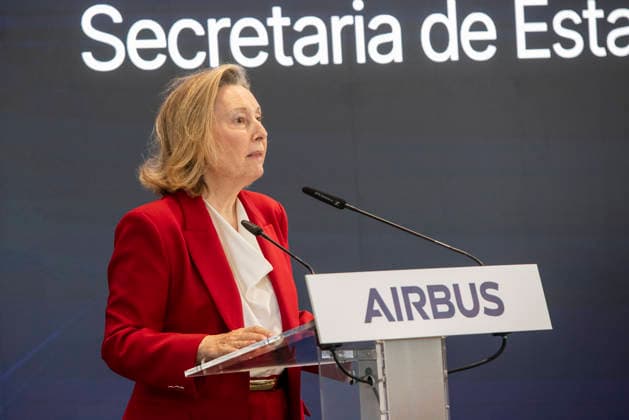 Page Inaugurates the New Airbus Digital Campus in Albacete The Secretary of State for Defense, María Amparo Valcarce García, speaks during the inauguration of the new Airbus Digital Campus on June 17, 2026, in Albacete, Castilla-La Mancha, Spain. Airbus inaugurates its new Digital Campus, a center dedicated to training and the development of technological solutions for the aerospace sector. The facility strengthens the company’s industrial and innovation presence in Castilla-La Mancha. JUNE 17, 2026 Víctor Ferná Albacete, Castilla-La Mancha Albacete, Castilla-La Mancha, Spain,detected_source_language  Copyright: xVictorxFernandezx 7603804