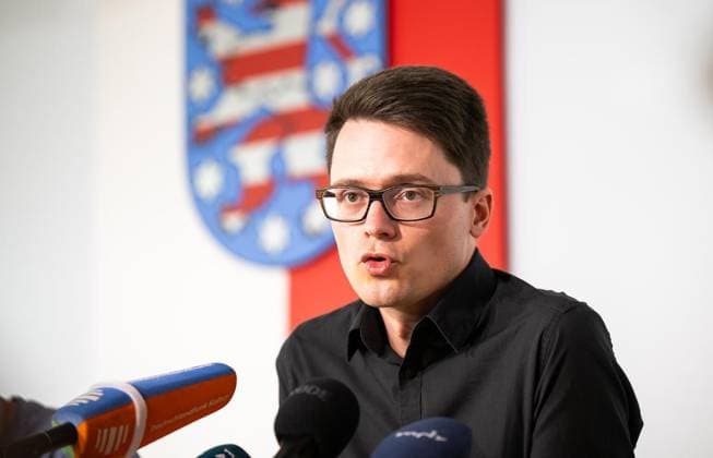 8. THÜRINGER LANDTAG - LPK ** NUR FÜR REDAKTIONELLE ZWECKE ** EDITORIAL USE ONLY **<p>17 06 2026-Erfurt: Thüringer Landtag Landespressekonferenz mit den Vorsitzenden der Landtagsfraktionen vor der nächsten Landtagssitzung im Foto: Christian Schaft (Linke) ( Deutschland Thueringen Erfurt Copyright: SaschaxFromm *** 8 THURINGIAN STATE PARLIAMENT LPK FOR EDITORIAL USE ONLY EDITORIAL USE ONLY June 17, 2026, Erfurt, Thuringian State Parliament Copyright: SaschaxFromm doc86bt8hexxnb966f8nvn ,EDITORIAL USE ONLY