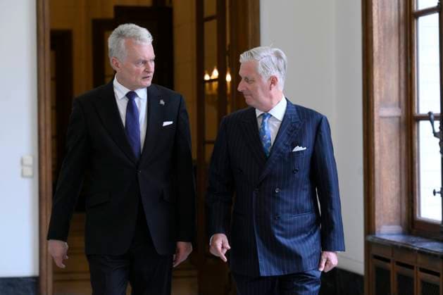 King Philippe receives His Excellency Gitanas Nauseda BRUSSELS, BELGIUM - June 17, King Philippe of Belgium receives His Excellency Gitanas Nauseda, President of the republic of Lithuania in audience at the Castle in Brussels pictured on June 17, 2026 in Brussels, Belgium, 17 06 2026 Brussels Belgium  Copyright: xPhilipxReynaersx