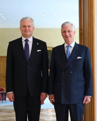 King Philippe receives His Excellency Gitanas Nauseda BRUSSELS, BELGIUM - June 17, King Philippe of Belgium receives His Excellency Gitanas Nauseda, President of the republic of Lithuania in audience at the Castle in Brussels pictured on June 17, 2026 in Brussels, Belgium, 17 06 2026 Brussels Belgium  Copyright: xPhilipxReynaersx