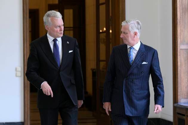 King Philippe receives His Excellency Gitanas Nauseda BRUSSELS, BELGIUM - June 17, King Philippe of Belgium receives His Excellency Gitanas Nauseda, President of the republic of Lithuania in audience at the Castle in Brussels pictured on June 17, 2026 in Brussels, Belgium, 17 06 2026 Brussels Belgium  Copyright: xPhilipxReynaersx