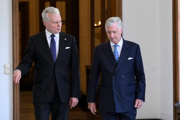 King Philippe receives His Excellency Gitanas Nauseda BRUSSELS, BELGIUM - June 17, King Philippe of Belgium receives His Excellency Gitanas Nauseda, President of the republic of Lithuania in audience at the Castle in Brussels pictured on June 17, 2026 in Brussels, Belgium, 17 06 2026 Brussels Belgium  Copyright: xPhilipxReynaersx