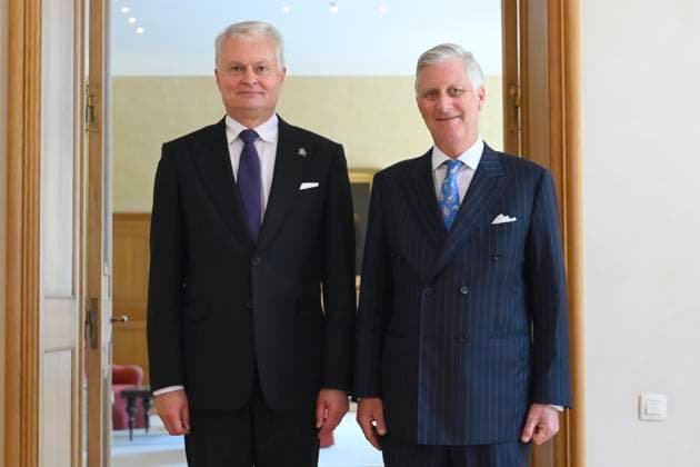King Philippe receives His Excellency Gitanas Nauseda BRUSSELS, BELGIUM - June 17, King Philippe of Belgium receives His Excellency Gitanas Nauseda, President of the republic of Lithuania in audience at the Castle in Brussels pictured on June 17, 2026 in Brussels, Belgium, 17 06 2026 Brussels Belgium  Copyright: xPhilipxReynaersx