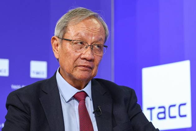 RUSSIA, KAZAN - JUNE 17, 2026: Oudet Souvannavong, President of the Lao National Chamber of Commerce and Industry (LNCCI), gives an interview to TASS Russian News Agency on the sidelines of the Russia-ASEAN Summit at Bashir Rameev IT Park. Sergei Bulkin TASS  93938409