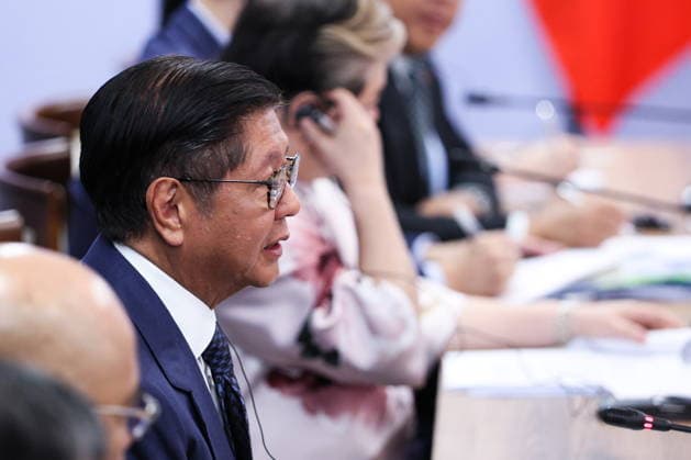 RUSSIA, REPUBLIC OF TATARSTAN - JUNE 17, 2026: Bongbong Marcos Jr, President of the Philippines, looks on during a meeting with Russia s President Vladimir Putin on the sidelines of the 2026 Russia-ASEAN Summit at the Kazan Expo Exhibition Centre in Bolshiye Kabany, southeast of Kazan Russia  - ZUMAt113 20260617_zaa_t113_304 Copyright: xAlexanderxShcherbakx