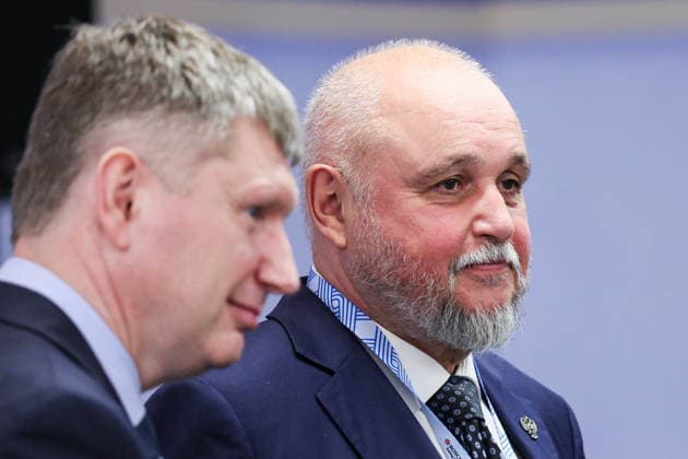 RUSSIA, REPUBLIC OF TATARSTAN - JUNE 17, 2026: Russia s Economic Development Minister Maxim Reshetnikov (L) and Russia s Energy Minister Sergei Tsivilev are seen during a meeting between Russia s President Vladimir Putin and Bongbong Marcos Jr, President of the Philippines, on the sidelines of the 2026 Russia-ASEAN Summit at the Kazan Expo Exhibition Centre in Bolshiye Kabany, southeast of Kazan. Alexander Shcherbak TASS  93946818