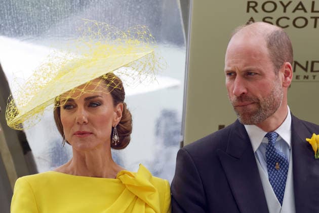 17.06.2026, Ascot, Windsor, GBR - Portrait of HRH Prince William and his wife HRH Catherine, Princess of Wales. Ascot racecourse. (Kate Middleton, Portraet, Portrait, Princess of Wales, Herzogin Kate, Prinzessin Kate, Royals, Prinz William) 260617D583ROYAL_ASCOT.JPG