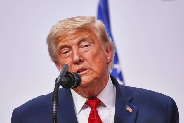 Évian-les-Bains, Frankreich, 17.06.2026: G7-Gipfel: US-Präsident Donald Trump gibt am letzten Gipfeltag eine Pressekonferenz *** Évian-les-Bains, France, June 17, 2026 G7 Summit Copyright: xdtsxNachrichtenagenturx dts_123714