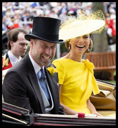 . 17 06 2026. Ascot, United Kingdom. Prince William and Kate Middleton, the Prince and Princess of Wales arriving on day two of Royal Ascot, United Kingdom.  xStephenxLockx xi-Imagesx IIM-26835-0084