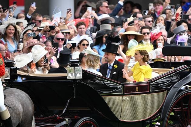 Royal Ascot 2026 LONDON, UNITED KINGDOM - JUNE 17: Catherine, Princess of Wales and William, Prince of Wales attend the traditional Royal Ascot horse racing event, held in the United Kingdom since 1711, in London, United Kingdom on June 17, 2026. Rasid Necati Aslim Anadolu London United Kingdom. Editorial use only. Please get in touch for any other usage.  Copyright: x2026xAnadoluxRasidxNecatixAslimx