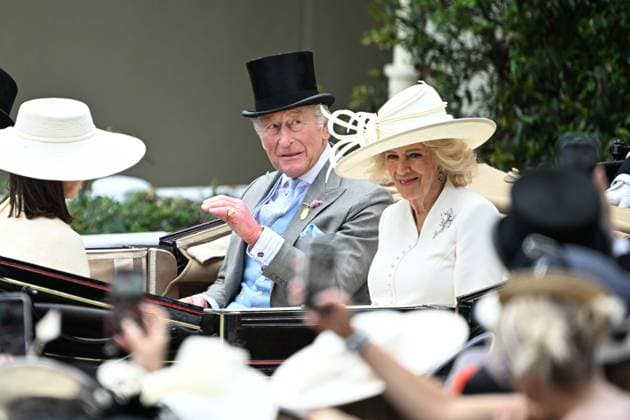 King Charles III and Queen Camilla attend second day of Royal Ascot BERKSHIRE, UNITED KINGDOM - JUNE 17: King Charles III and Queen Camilla attend the second day of the traditional Royal Ascot horse racing event, which has been held since 1711, in Berkshire, United Kingdom on June 17, 2026. Rasid Necati Aslim Anadolu Berkshire United Kingdom. Editorial use only. Please get in touch for any other usage.  Copyright: x2026xAnadoluxRasidxNecatixAslimx