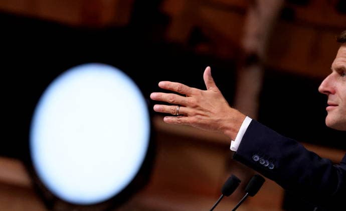 French President Emmanuel Macron during the closing press conference of the G7 summit in Évian-les-Bains, France, on June 17, 2026. Dominique Jacovides Bestimage French President Emmanuel Macron during the closing press conference of the G7 summit in Évian-les-Bains, France, on June 17, 2026 Évian-les-Bains France,detected_source_language  Copyright: xDOMINIQUExJACOVIDESx xBESTIMAGExDOMINIQUExJACOVIDESx xBESTIMAGEx