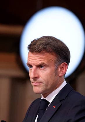 French President Emmanuel Macron during the closing press conference of the G7 summit in Évian-les-Bains, France, on June 17, 2026. Dominique Jacovides Bestimage French President Emmanuel Macron during the closing press conference of the G7 summit in Évian-les-Bains, France, on June 17, 2026 Évian-les-Bains France,detected_source_language  Copyright: xDOMINIQUExJACOVIDESx xBESTIMAGExDOMINIQUExJACOVIDESx xBESTIMAGEx