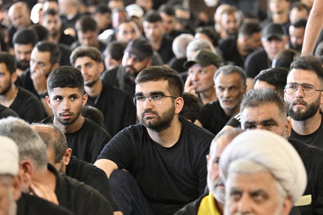 Hezbollah holds event in Beirut to mark Day of Ashura BEIRUT, LEBANON - JUNE 17: Hezbollah supporters gather during an event marking the Day of Ashura at the tomb of former Hezbollah Secretary-General Hasan Nasrallah in the Dahieh district, south of the capital Beirut, Lebanon on June 17, 2026. Houssam Shbaro Anadolu Beirut Lebanon. Editorial use only. Please get in touch for any other usage.  Copyright: x2026xAnadoluxHoussamxShbarox