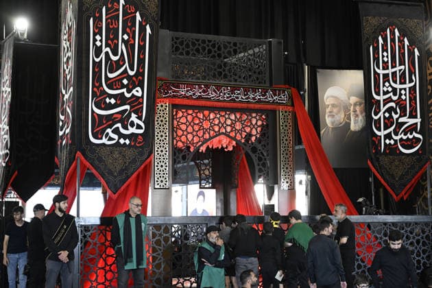 Hezbollah holds event in Beirut to mark Day of Ashura BEIRUT, LEBANON - JUNE 17: Hezbollah supporters gather during an event marking the Day of Ashura at the tomb of former Hezbollah Secretary-General Hasan Nasrallah in the Dahieh district, south of the capital Beirut, Lebanon on June 17, 2026. Houssam Shbaro Anadolu Beirut Lebanon. Editorial use only. Please get in touch for any other usage.  Copyright: x2026xAnadoluxHoussamxShbarox