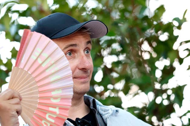Komiker Jan Böhmermann beim Sommerfest zum 35-jährigen Bestehen der Film- und Medienstiftung NRW sowie dem 25-jährigen Jubiläum des Medienmagazins DWDL im Park Cafe im Rheinpark. Köln, 17.06.2026 NRW Deutschland *** Comedian Jan Böhmermann at the summer festival celebrating the 35th anniversary of the Film and Media Foundation NRW and the 25th anniversary of the media magazine DWDL at the Park Cafe in Cologne’s Rheinpark, June 17, 2026, NRW, Germany,detected_source_language Copyright: xChristophxHardtx