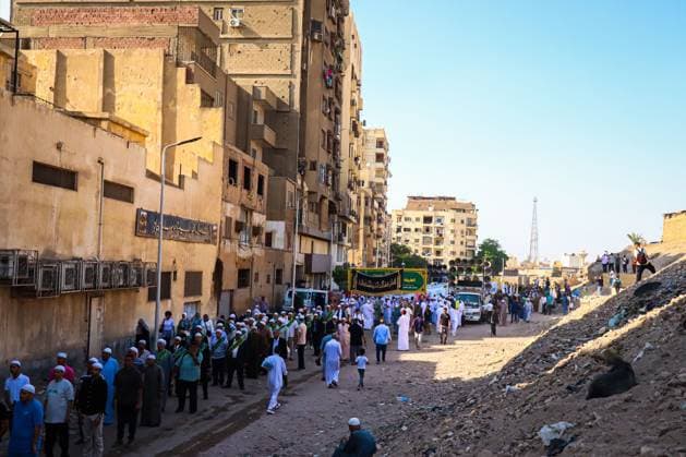 Sufi Procession Marks Islamic New Year in Cairo CAIRO, EGYPT JUNE 17, 2026: Followers of Sufi orders take part in a procession celebrating the Islamic New Year in Cairo. Participants marched through the streets carrying banners and flags, while religious chants and gatherings of remembrance (dhikr) marked the occasion. The event highlighted traditions associated with the start of the new Islamic year and commemorated the Prophet Muhammad™s migration (Hijra). Photo by Ahmed Mosaad JNA Press. (Photo by Ahmed Mosaad JNA Press via Nexpher Images) Cairo