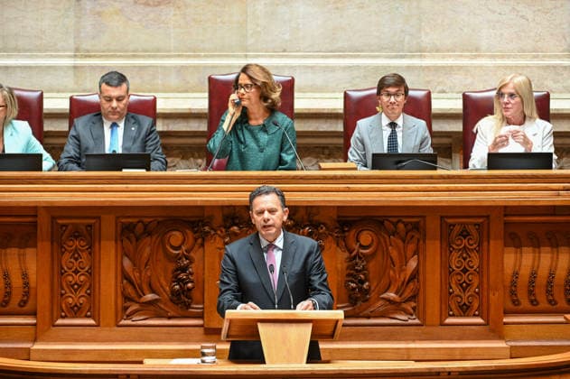 June 17, 2026, Lisbon, Lisbon, Portugal: Portuguese Prime Minister LUIS MONTENEGRO delivers a speech during the fortnightly debate (debate quinzenal) and the preparatory debate for the European Council at the Assembleia da Republica (Portuguese Parliament) in Lisbon. Lisbon Portugal - ZUMAr238 20260617_zip_r238_005 Copyright: xRicardoxRochax