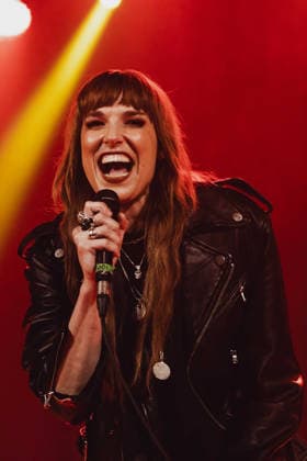 Halestorm Playing an Acoustic Set at Islington Assembly Hall, London Halestorm Lzzy Hale and Joe Hottinger Acoustic Set Islington Assembly Hall London Wednesday 17th June, Credit:Justine Louise Avalon  Copyright: xJustinexLouisex xAvalonx 1110845748