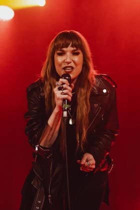 Halestorm Playing an Acoustic Set at Islington Assembly Hall, London Halestorm Lzzy Hale and Joe Hottinger Acoustic Set Islington Assembly Hall London Wednesday 17th June, Credit:Justine Louise Avalon  Copyright: xJustinexLouisex xAvalonx 1110845757