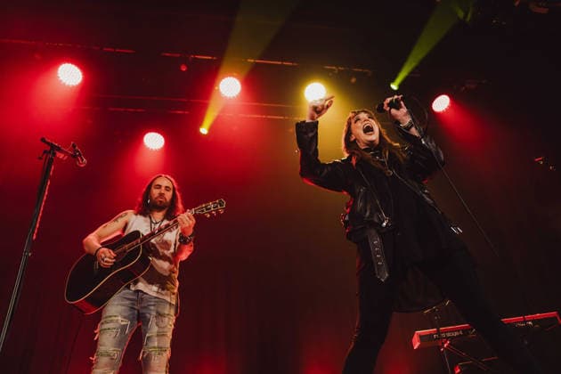 Halestorm Playing an Acoustic Set at Islington Assembly Hall, London Halestorm Lzzy Hale and Joe Hottinger Acoustic Set Islington Assembly Hall London Wednesday 17th June, Credit:Justine Louise Avalon  Copyright: xJustinexLouisex xAvalonx 1110845859
