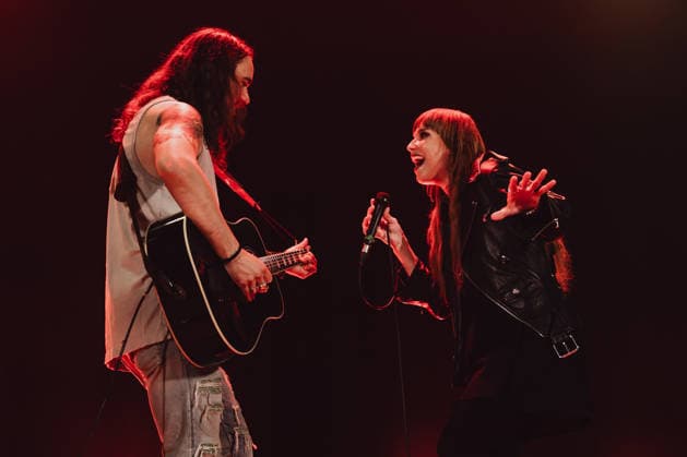 Halestorm Playing an Acoustic Set at Islington Assembly Hall, London Halestorm Lzzy Hale and Joe Hottinger Acoustic Set Islington Assembly Hall London Wednesday 17th June, Credit:Justine Louise Avalon  Copyright: xJustinexLouisex xAvalonx 1110845893