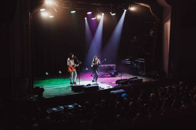 Halestorm Playing an Acoustic Set at Islington Assembly Hall, London Halestorm Lzzy Hale and Joe Hottinger Acoustic Set Islington Assembly Hall London Wednesday 17th June, Credit:Justine Louise Avalon  Copyright: xJustinexLouisex xAvalonx 1110845983