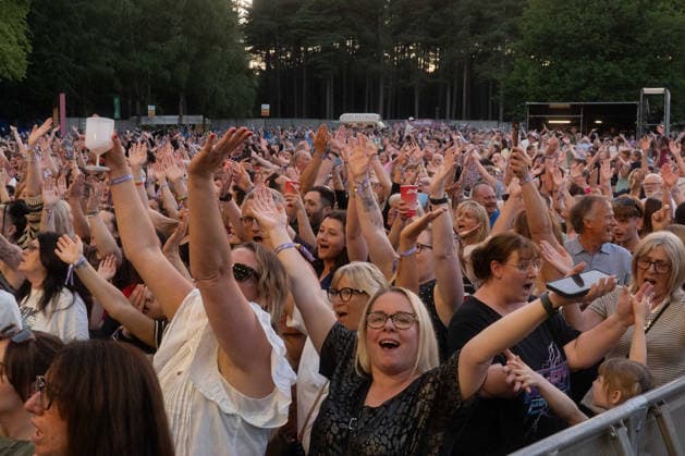McFly in concert at Thetford Forest, Thetford, UK Thetford, UK, 17 June, 2026. McFly in concert. Pictured left to right, Crowd., Credit:Stephen Keable Avalon UK, Norfolk, Thetford, Thetford Forest  Copyright: xStephenxKeablex xAvalonx 1110846892