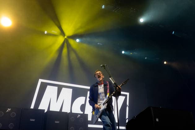 McFly in concert at Thetford Forest, Thetford, UK Thetford, UK, 17 June, 2026. McFly in concert. Pictured left to right, Tom Fletcher., Credit:Stephen Keable Avalon UK, Norfolk, Thetford, Thetford Forest  Copyright: xStephenxKeablex xAvalonx 1110846924