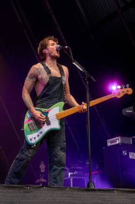 McFly in concert at Thetford Forest, Thetford, UK Thetford, UK, 17 June, 2026. McFly in concert. Pictured left to right, Dougie Poynter., Credit:Stephen Keable Avalon UK, Norfolk, Thetford, Thetford Forest  Copyright: xStephenxKeablex xAvalonx 1110847196
